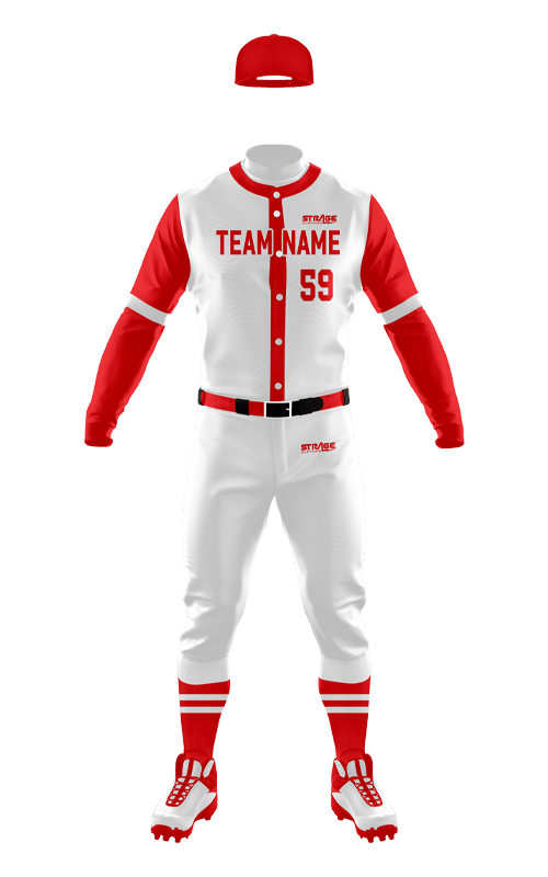 Baseball-Uniform-White-Red-Front