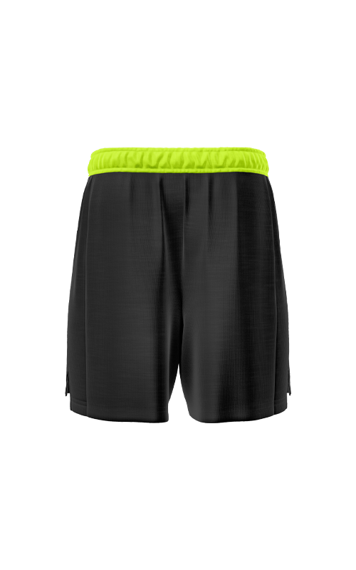 Shorts-Black-Green-line-Back