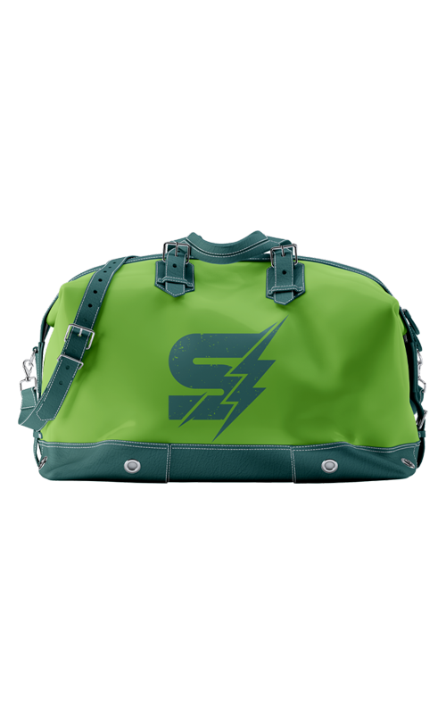 Custom-Duffle-Bags-Light-Green-Front