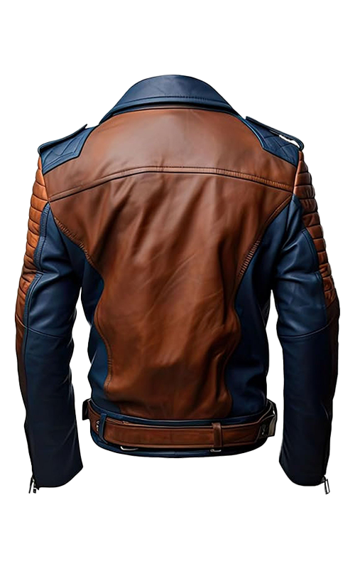 Leather-Jackets-Brown-Blue-Back