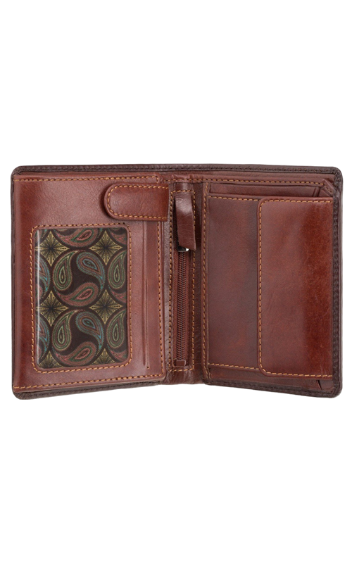 Leather-Wallet-dark-brown-open