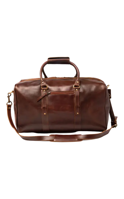 Leather-Duffle-Bags-brown-front