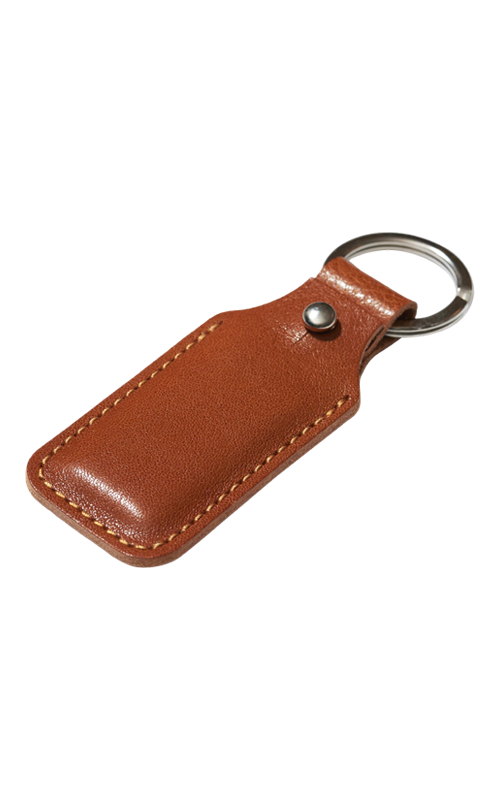 simple-Leather-keychain-brown