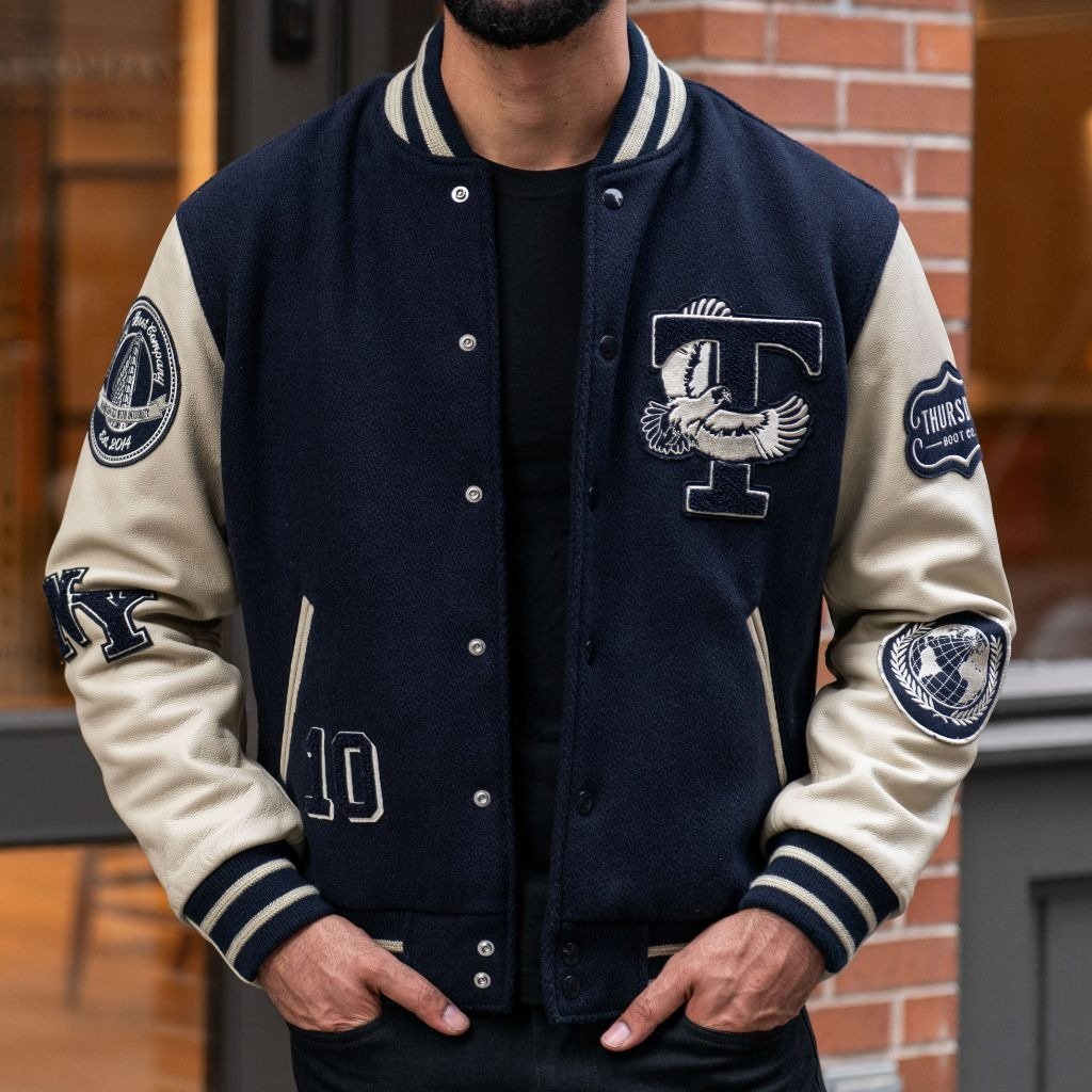 Custom Button Varsity Jackets - Strage Clothing