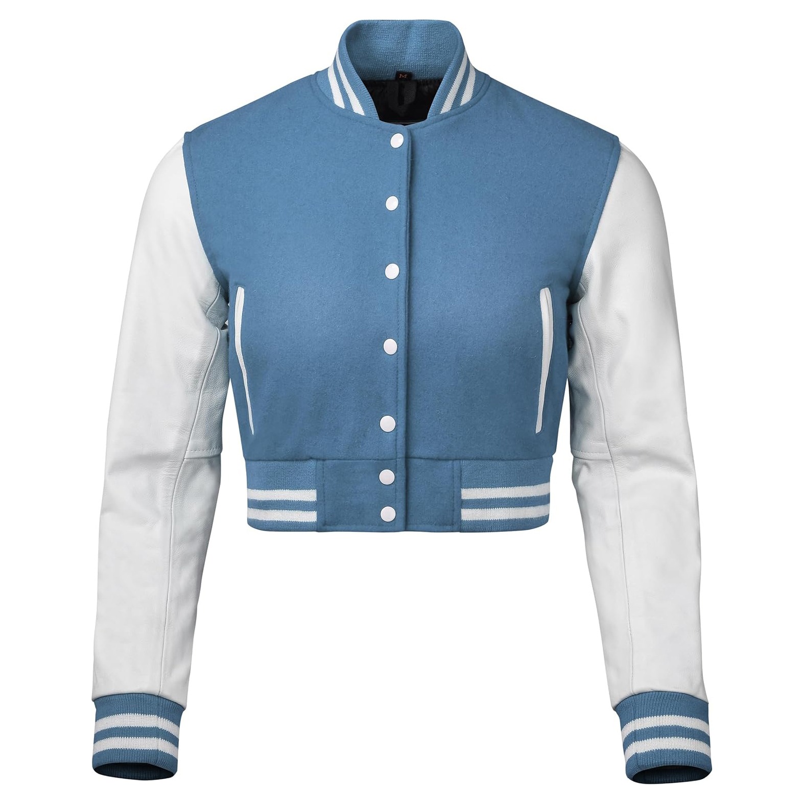 Custom Cropped Varsity Jacket 1