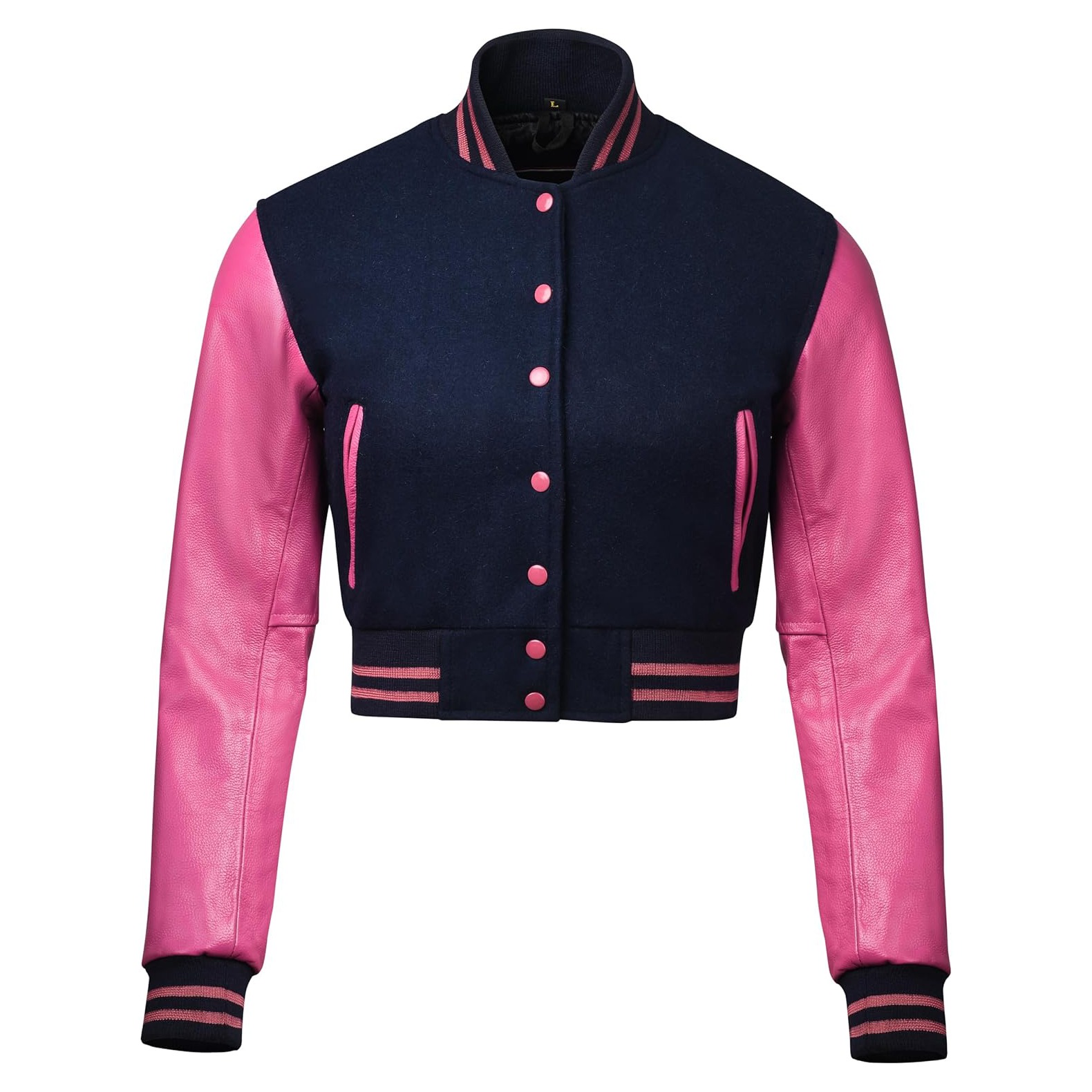 Custom Cropped Varsity Jacket 11