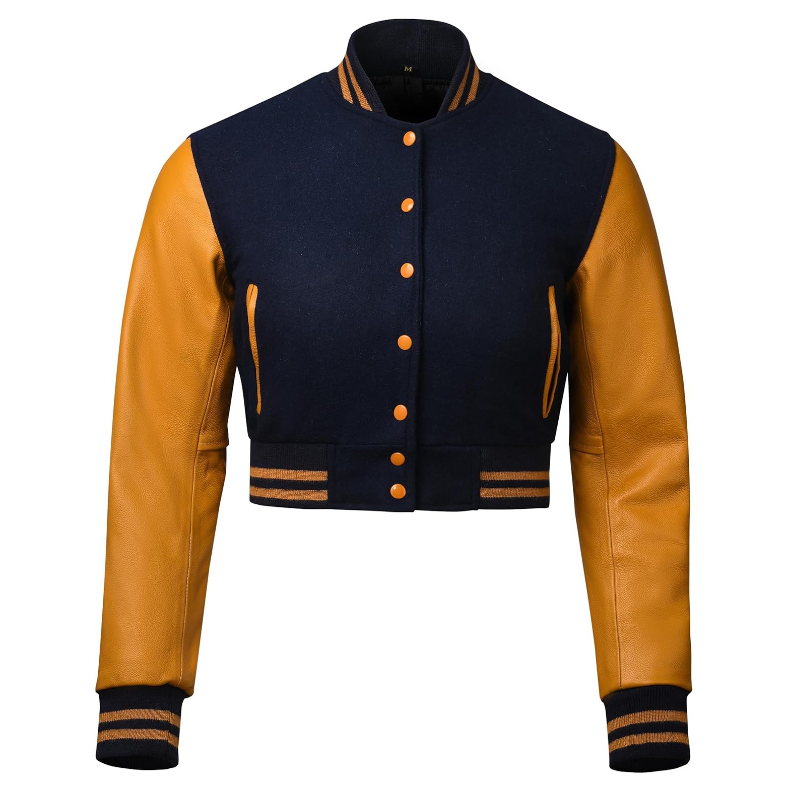 Custom Cropped Varsity Jacket 13