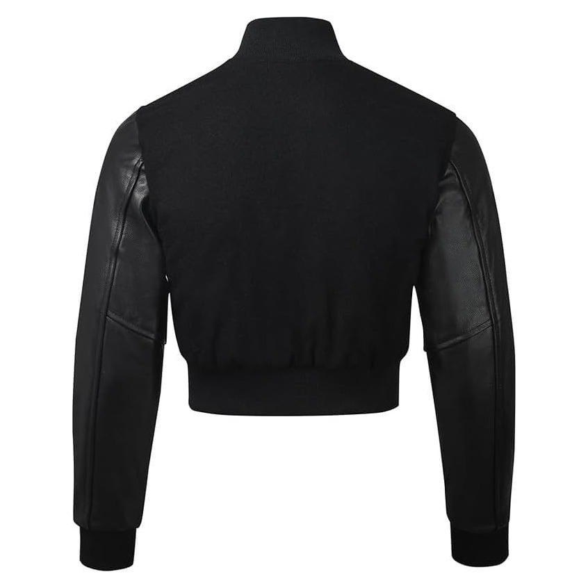 Custom Cropped Varsity Jacket 4