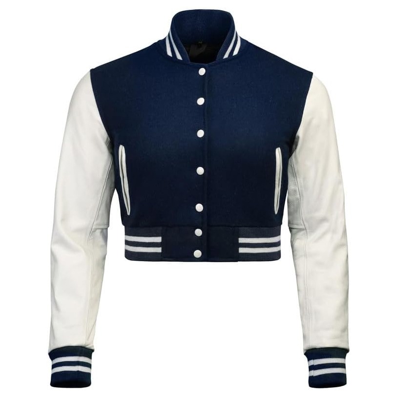 Custom Cropped Varsity Jacket 7