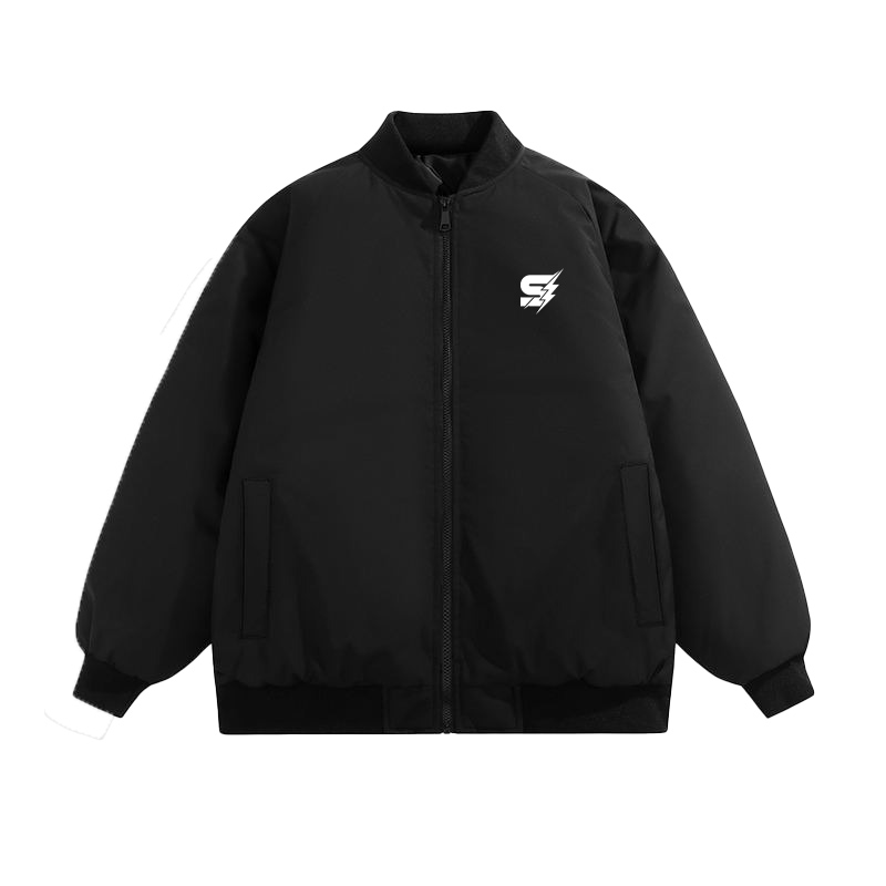 Custom lightweight varsity jacket for men with breathable design by Strage Clothing