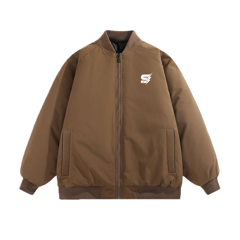 Custom lightweight varsity jacket for men with breathable design by Strage Clothing