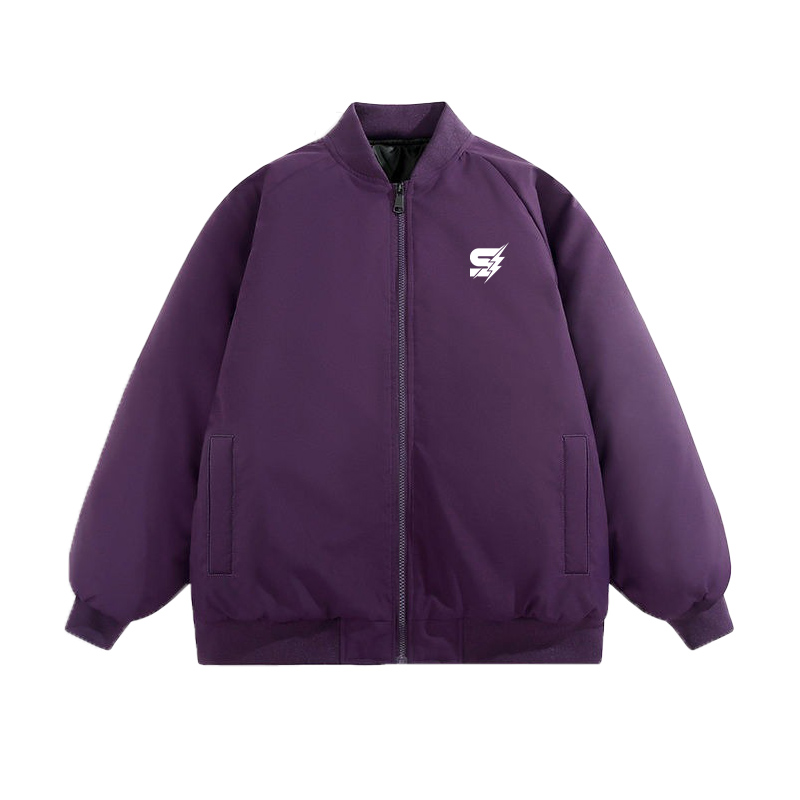 Custom lightweight varsity jacket for men with breathable design by Strage Clothing