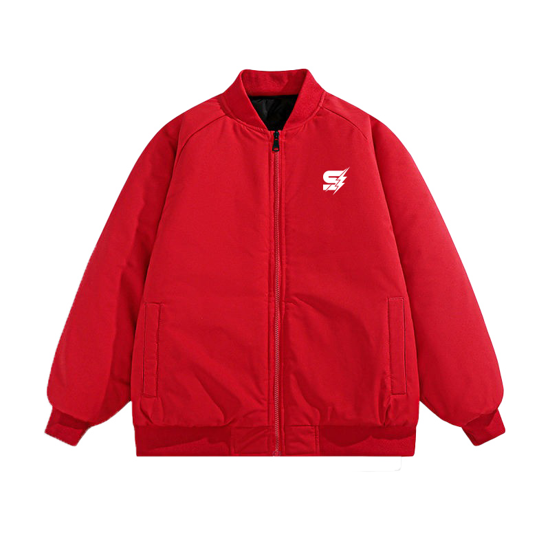 Custom lightweight varsity jacket for men with breathable design by Strage Clothing