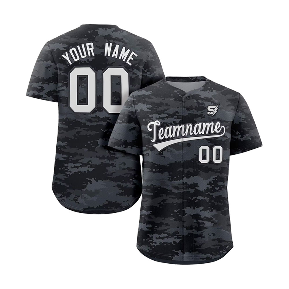 Custom Design Baseball Uniforms camo baseball jersey and pants set for professional teams and training sessions