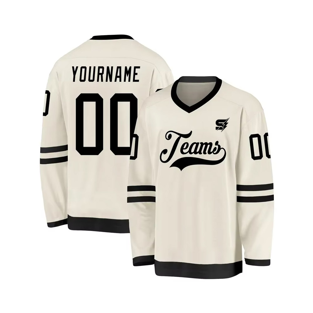 Custom Ice Hockey Practice Jerseys collection showing multiple jersey designs in different colors and team styles