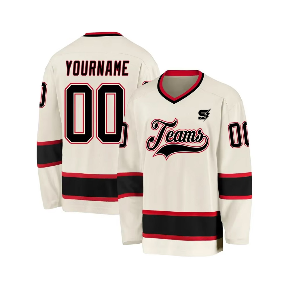 Custom Ice Hockey Practice Jerseys collection showing multiple jersey designs in different colors and team styles