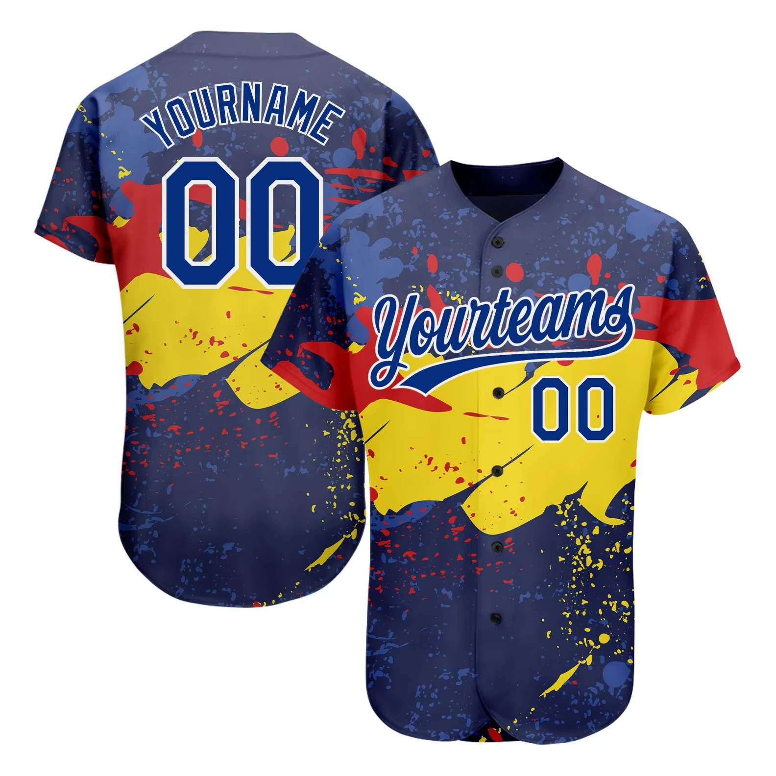 Custom sublimated baseball uniforms with modern team design