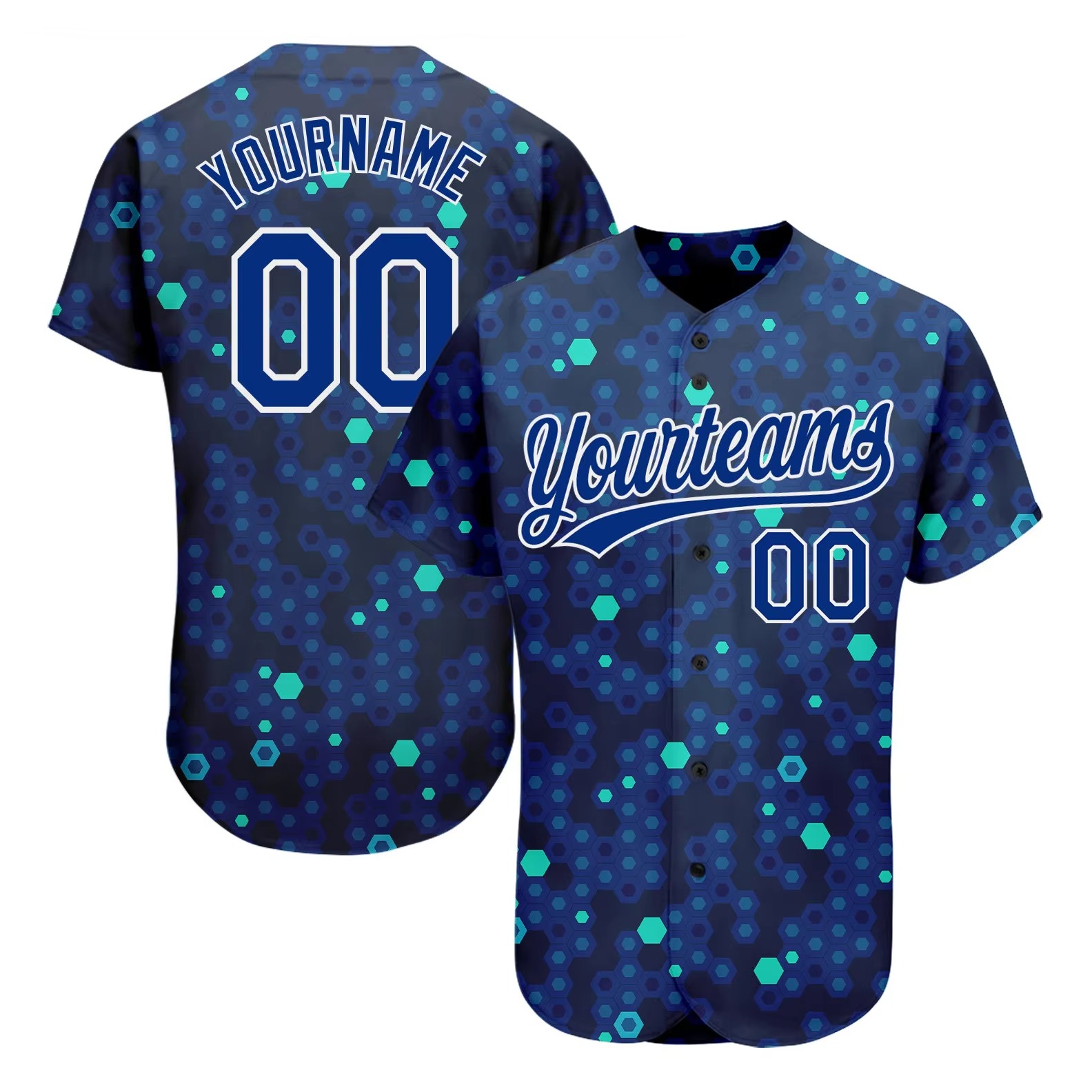 Custom sublimated baseball uniforms with modern team design