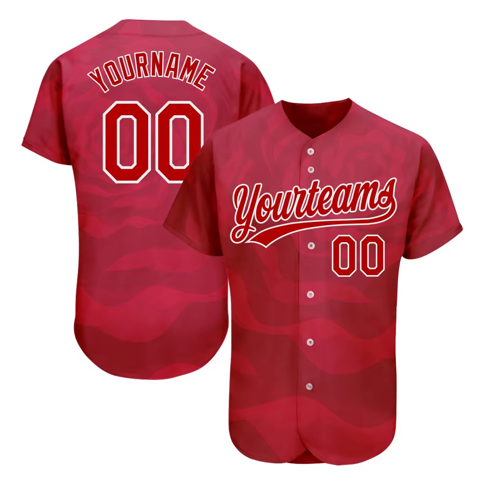 Custom sublimated baseball uniforms with modern team design