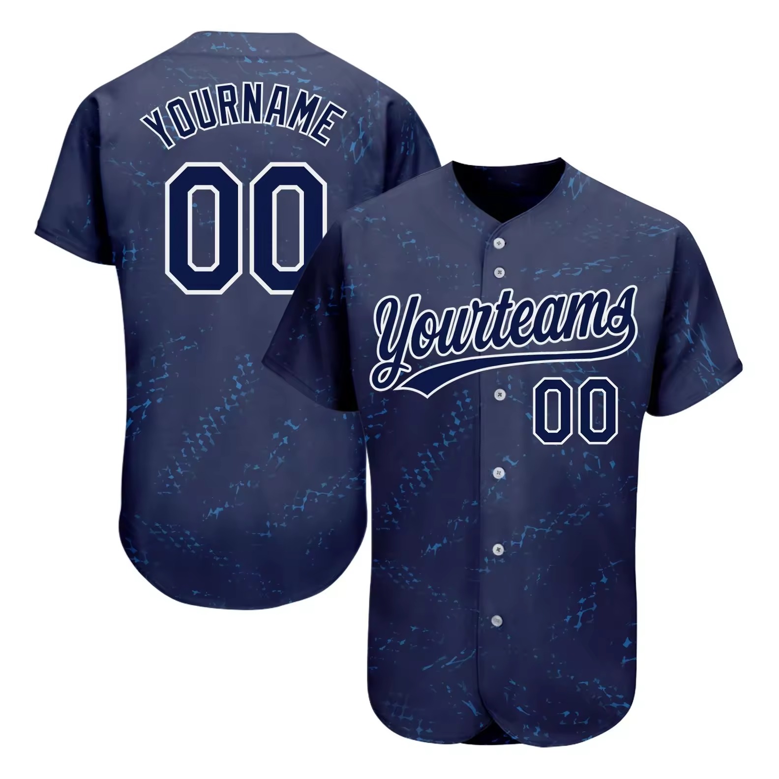 Custom sublimated baseball uniforms with modern team design