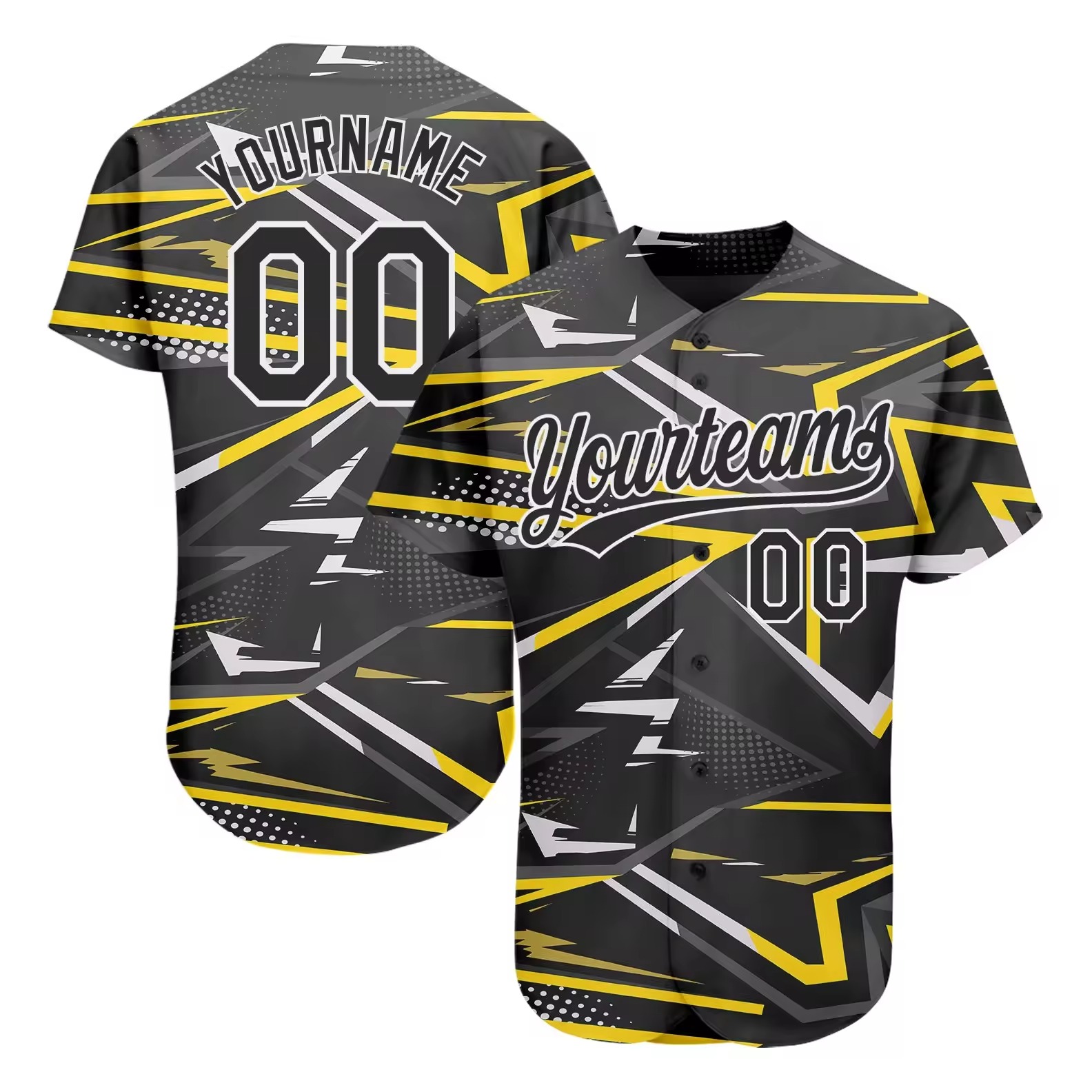 Custom sublimated baseball uniforms with modern team design