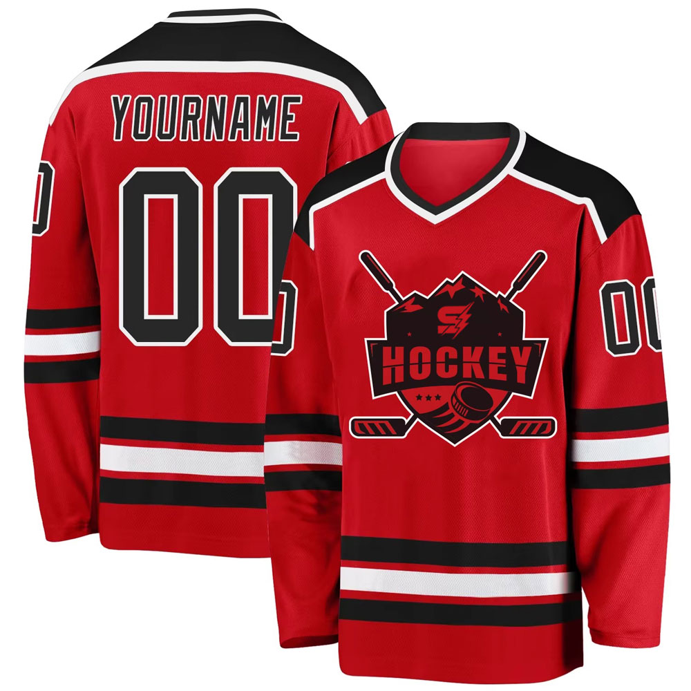 Custom Youth Ice Hockey Jerseys colorful team jersey collection in green purple yellow and red designs
