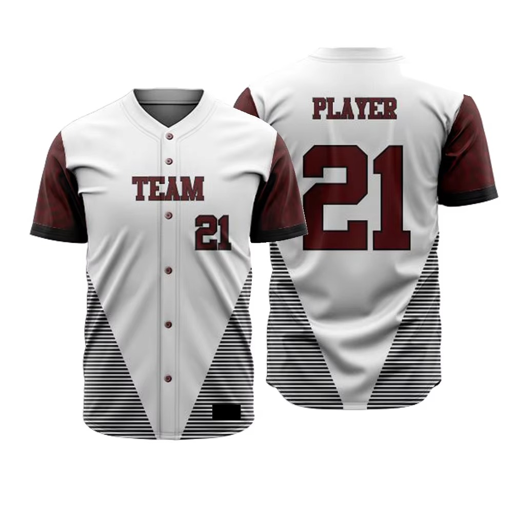 Custom youth baseball uniform set with jersey and matching pants in professional team design